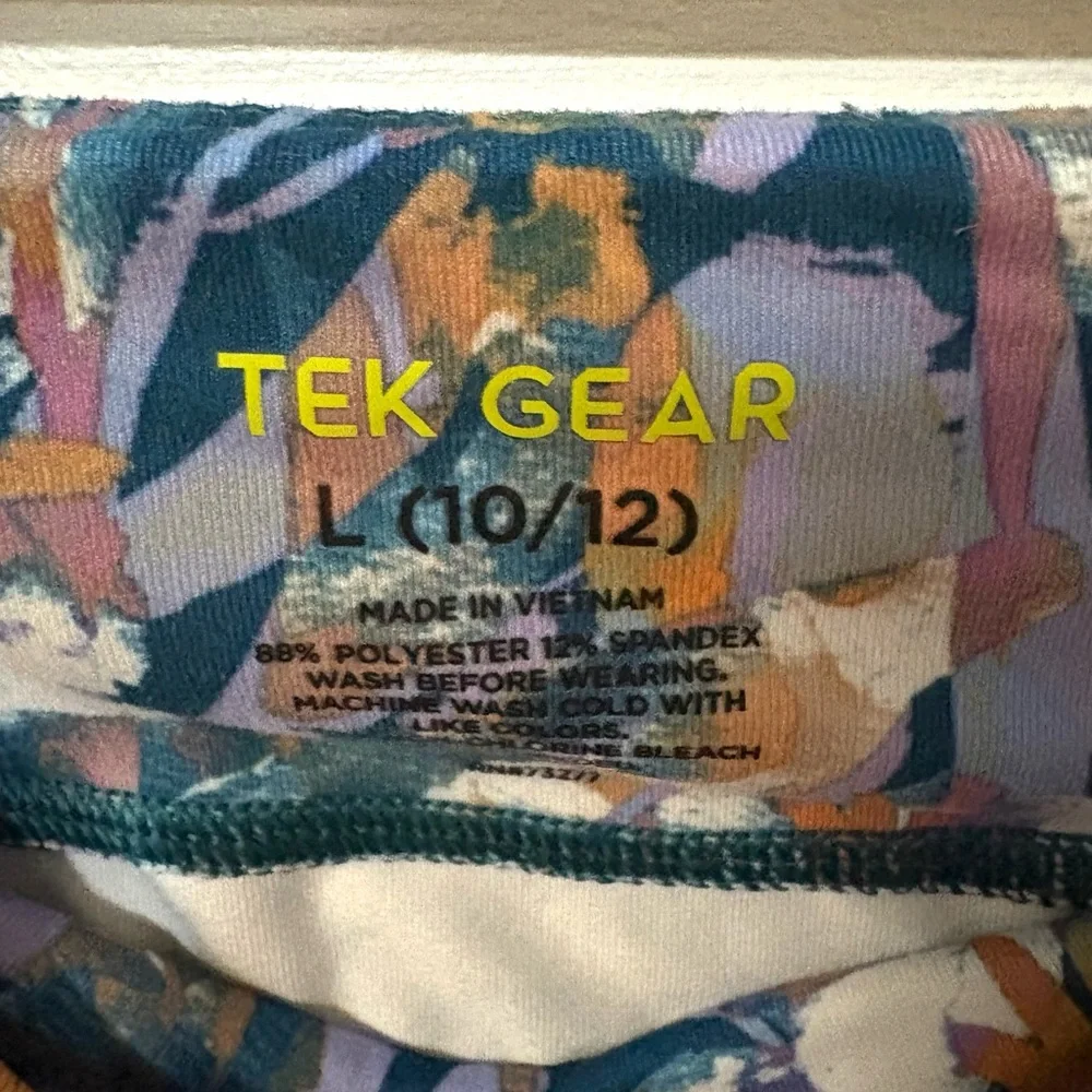Tek Gear Abstract Multicolor Leggings